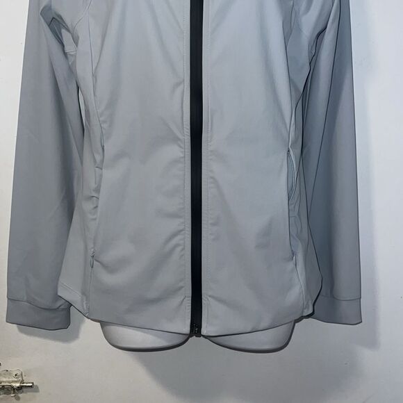 SAVE THE DUCK Light Grey Kathrine Rain Jacket Windbreaker-M NWT! - Picture 3 of 11